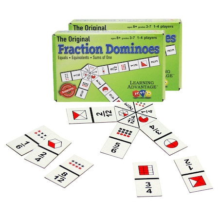Learning Advantage The Original Fraction Dominoes, PK2 4080